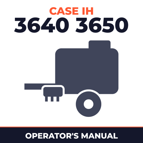 Case IH 3640 3650 Baler Operator's Manual
