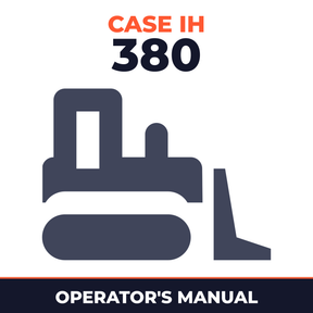 Case IH 380 Crawler Tractor Operator's Manual