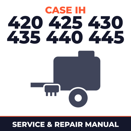 Case IH 420 425 430 435 440 445 Baler Service & Repair Manual
