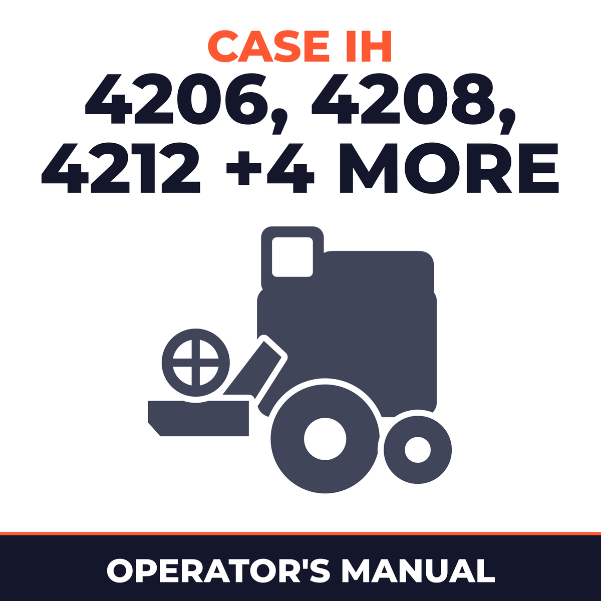 Case IH 4206 4208 4212 4406 4408 4412 4416 Combine Operator's Manual