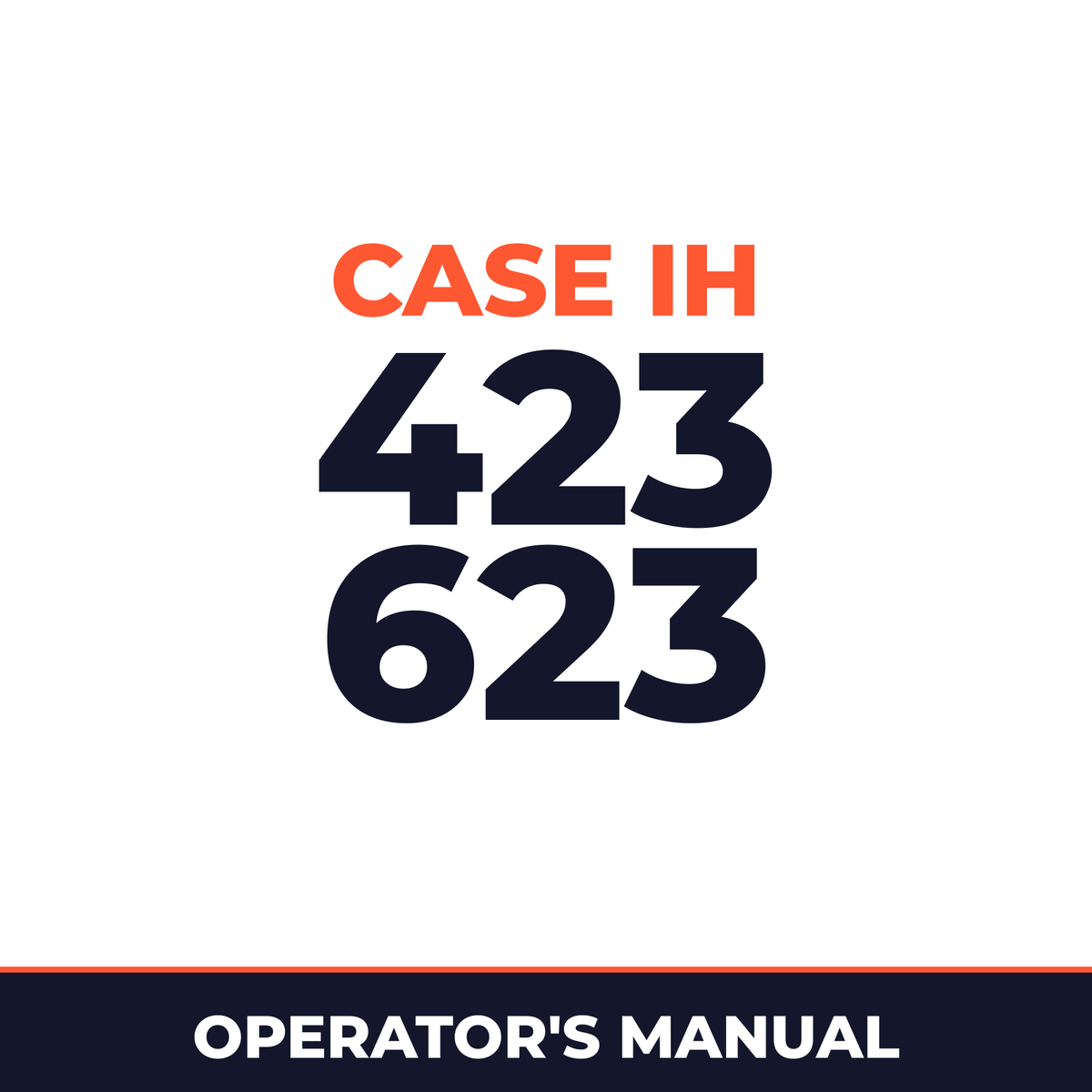 Case IH 423 623 Planter Operator's Manual
