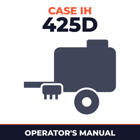 Case IH 425D Baler Operator's Manual