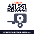 Case IH 451 561 RBX441 Baler Service & Repair Manual