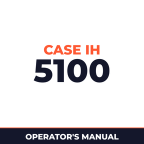 Case IH 5100 Planter Operator's Manual