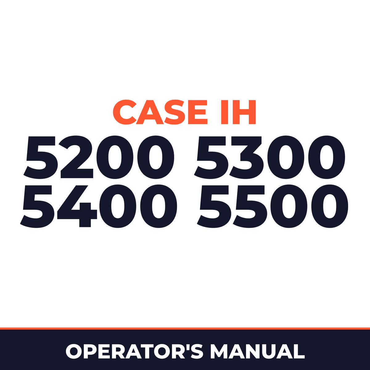 Case IH 5200 5300 5400 5500 Planter Operator's Manual