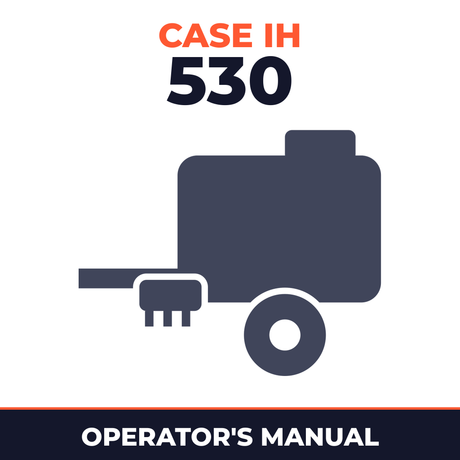 Case IH 530 Baler Operator's Manual