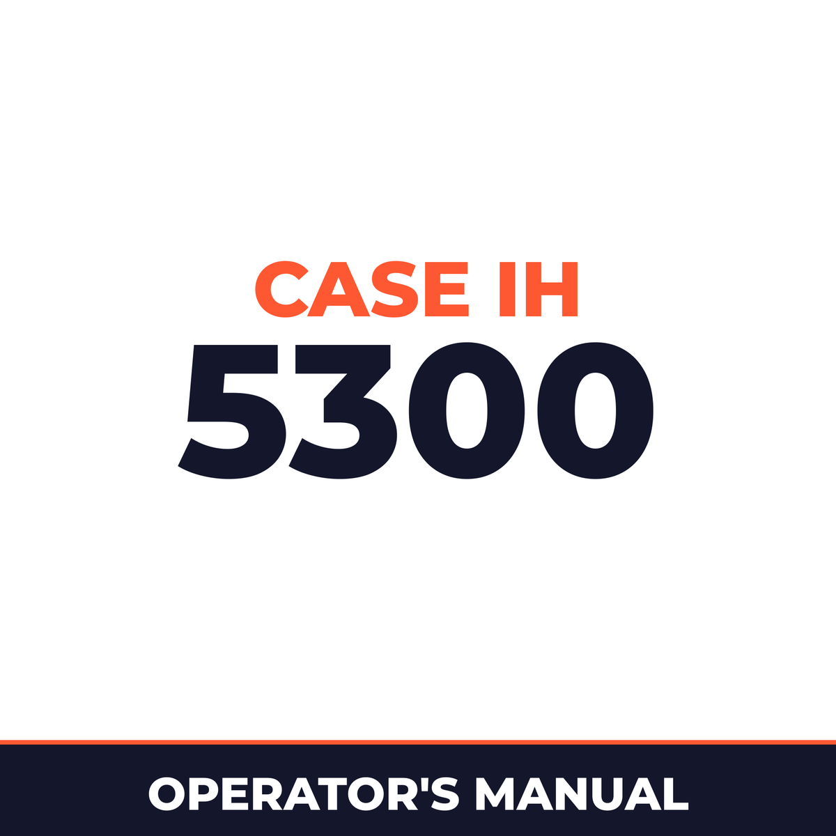 Case IH 5300 Planter Operator's Manual