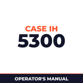 Case IH 5300 Planter Operator's Manual