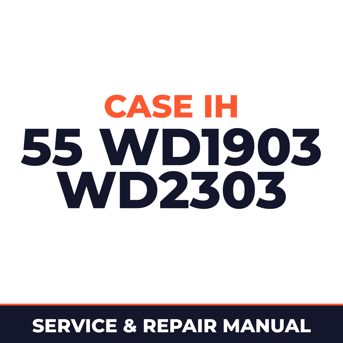 Case IH 55 WD1903 WD2303 Hay Tool Service & Repair Manual