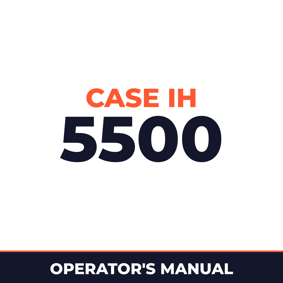 Case IH 5500 Planter Operator's Manual
