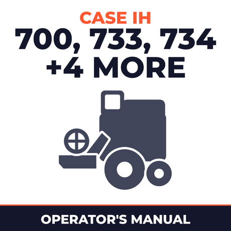 Case IH 700 733 734 743 744 762 763 Combine Operator's Manual