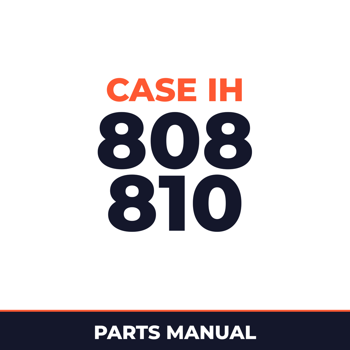 Case IH 808 810 Machine Parts Manual