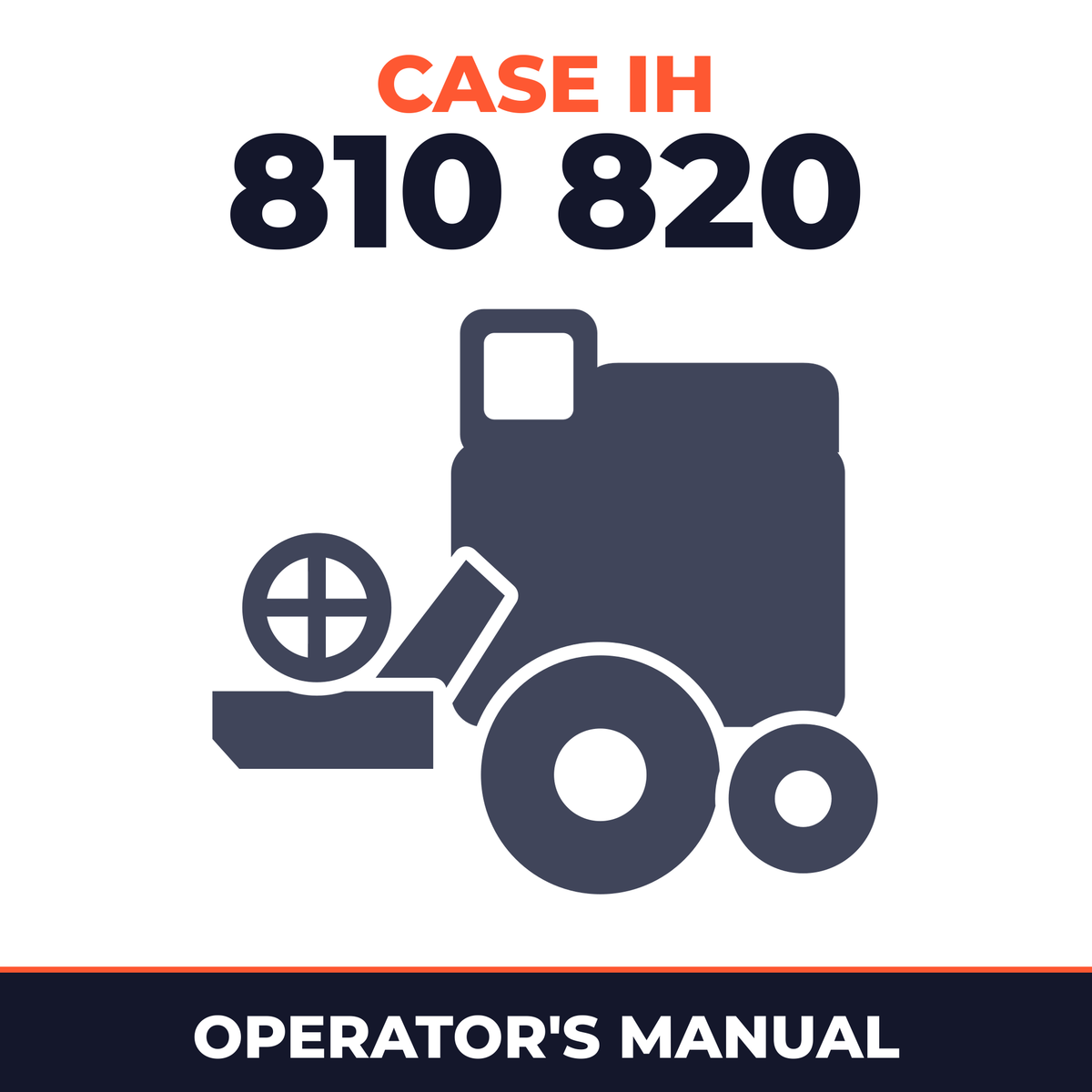 Case IH 810 820 Combine Operator's Manual