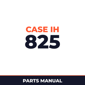 Case IH 825 Planter Parts Manual