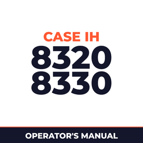 Case IH 8320 8330 Hay Tool Operator's Manual