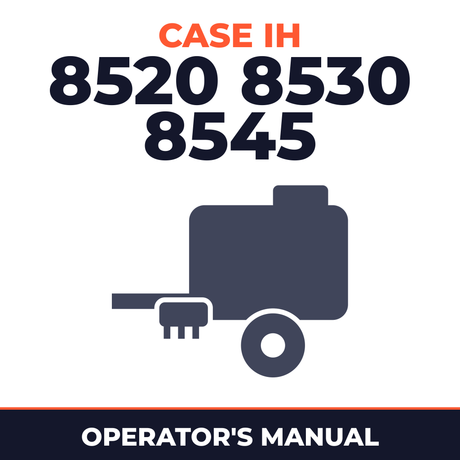 Case IH 8520 8530 8545 Baler Operator's Manual