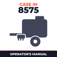 Case IH 8575 MID-SIZE Rectangular Baler Operator's Manual