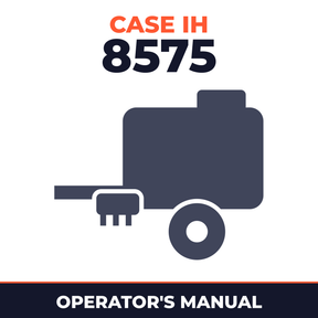 Case IH 8575 MID-SIZE Rectangular Baler Operator's Manual