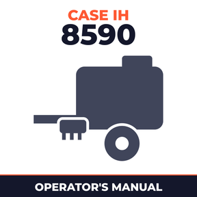 Case IH 8590 Baler Operator's Manual