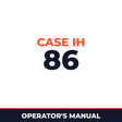 Case IH 86 Planter Operator's Manual