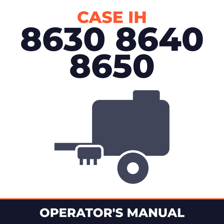 Case IH 8630 8640 8650 Baler Operator's Manual