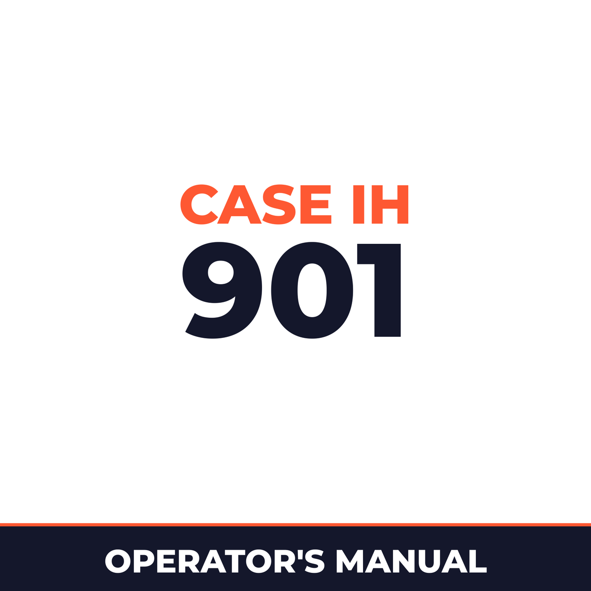 Case IH 901 Planter Operator's Manual