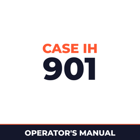 Case IH 901 Planter Operator's Manual