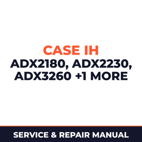 Case IH ADX2180 & ADX2230 ADX3260 ADX3360 Planter Service & Repair Manual
