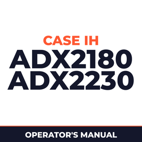 Case IH ADX2180 ADX2230 Planter Operator's Manual