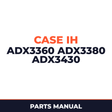 Case IH ADX3360 ADX3380 ADX3430 Planter Parts Manual