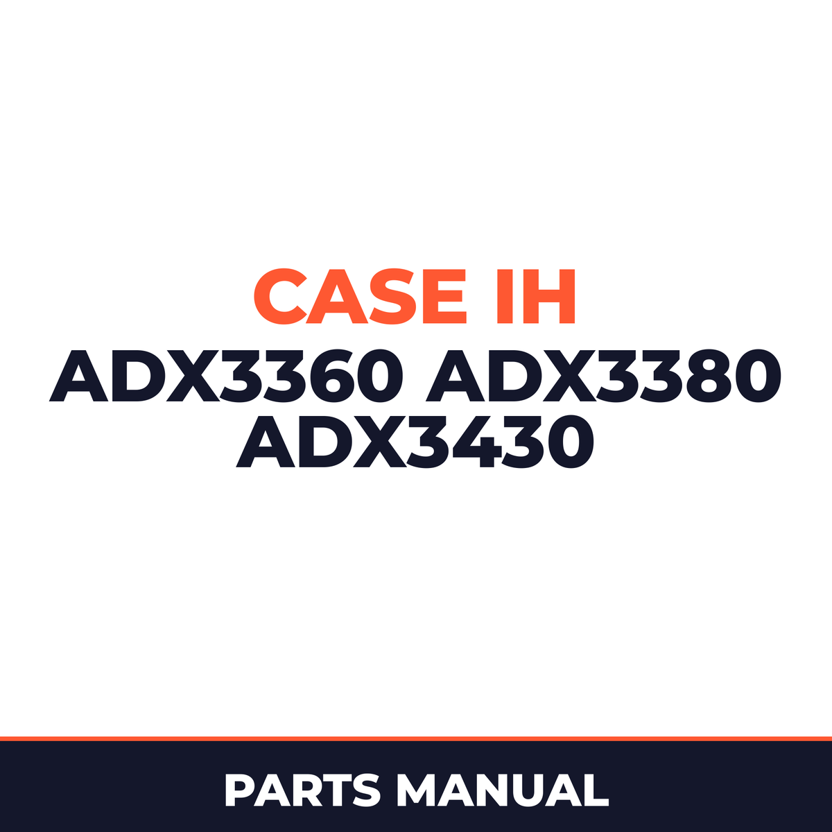 Case IH ADX3360 ADX3380 ADX3430 Planter Parts Manual