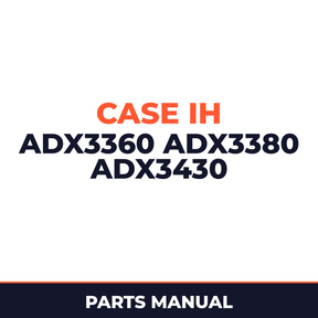 Case IH ADX3360 ADX3380 ADX3430 Planter Parts Manual