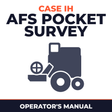 Case IH AFS Pocket Survey Combine Operator's Manual
