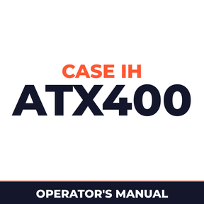 Case IH ATX400 Planter Operator's Manual