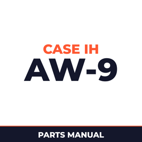 Case IH AW-9 Hay Tool Parts Manual