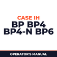 Case IH BP BP4 BP4-N BP6 Planter Operator's Manual