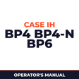 Case IH BP4 BP4-N BP6 Planter Operator's Manual