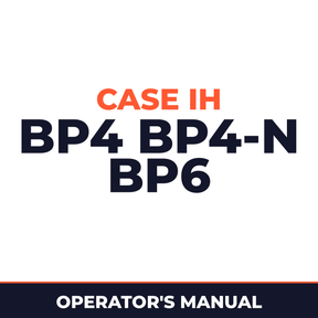 Case IH BP4 BP4-N BP6 Planter Operator's Manual