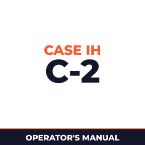 Case IH C-2 Hay Tool Operator's Manual