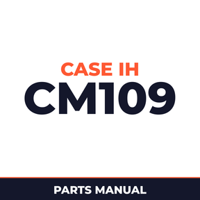 Case IH CM109 Hay Tool Parts Manual