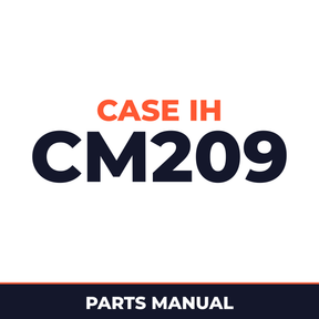 Case IH CM209 Hay Tool Parts Manual