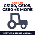 Case IH CS100 Pro CS105 CS80 CS85 CS90 CS95 Combine Service & Repair Manual