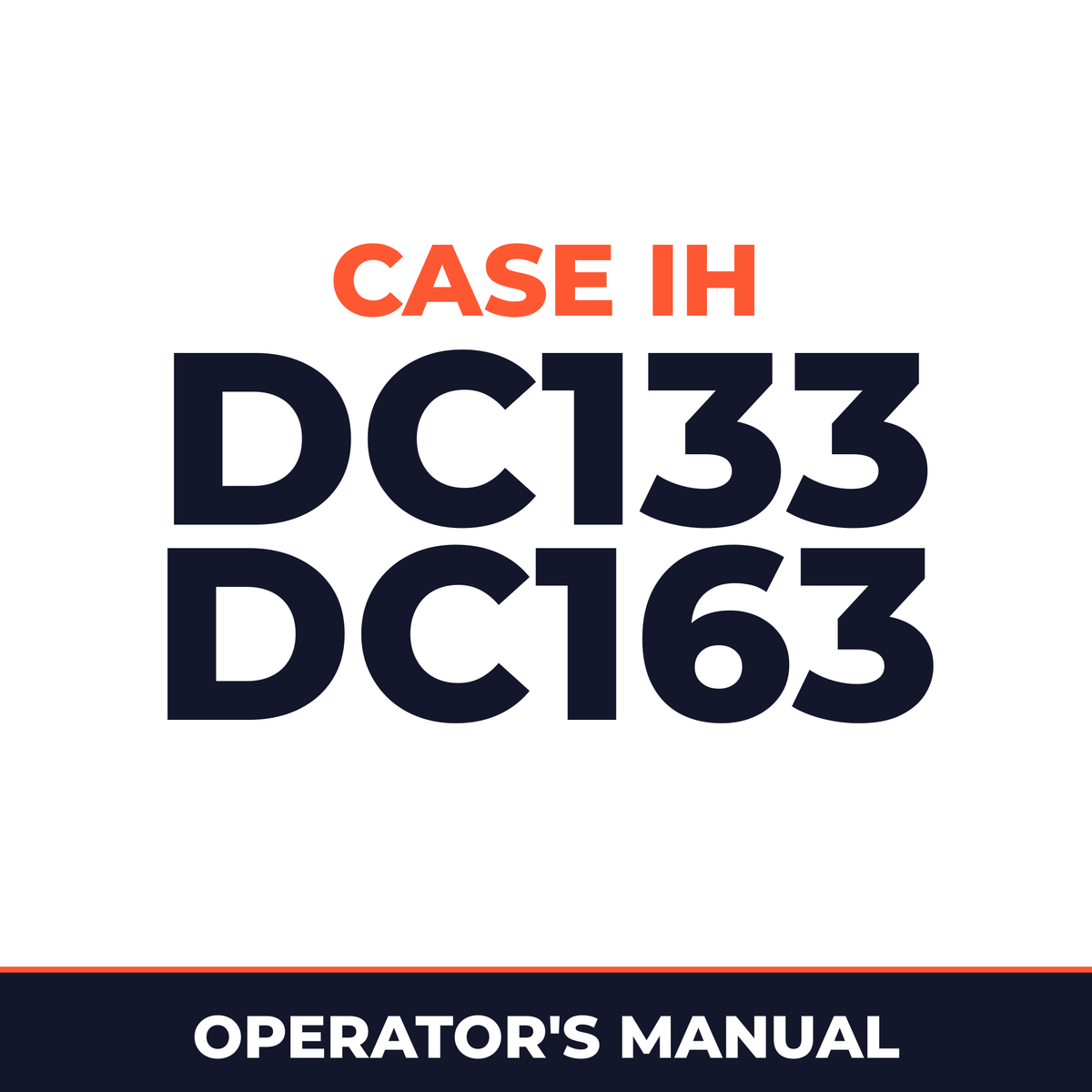 Case IH DC133 DC163 Hay Tool Operator's Manual