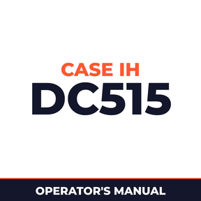 Case IH DC515 Hay Tool Operator's Manual