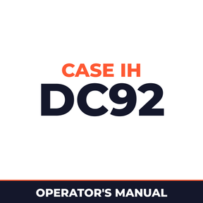 Case IH DC92 Hay Tool Operator's Manual