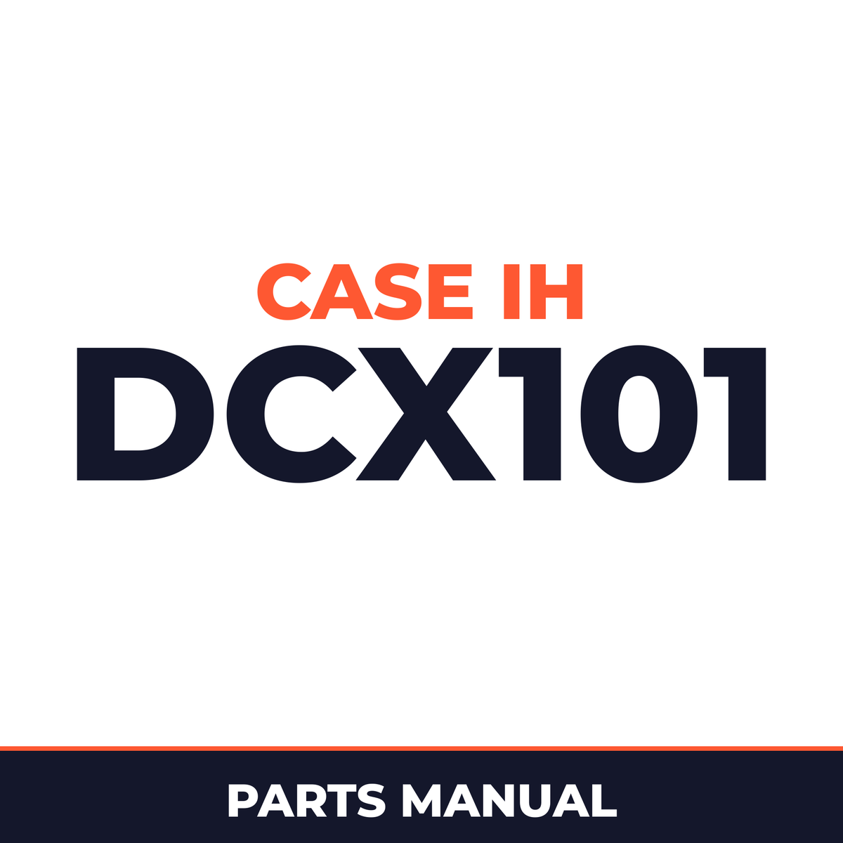Case IH DCX101 Hay Tool Parts Manual