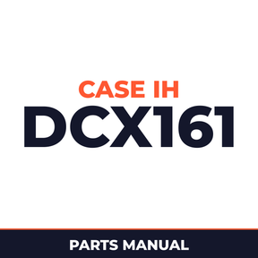 Case IH DCX161 Hay Tool Parts Manual