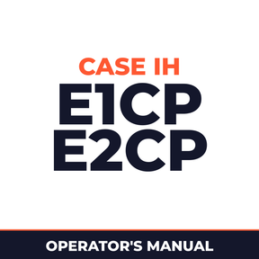 Case IH E1CP E2CP Planter Operator's Manual