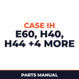 Case IH E60 H40 H44 H46 H50 H54 H84 Hay Tool Parts Manual