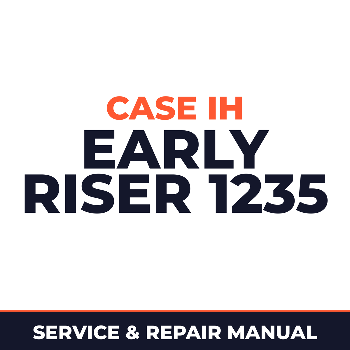 Case IH Early Riser 1235 Planter Service & Repair Manual